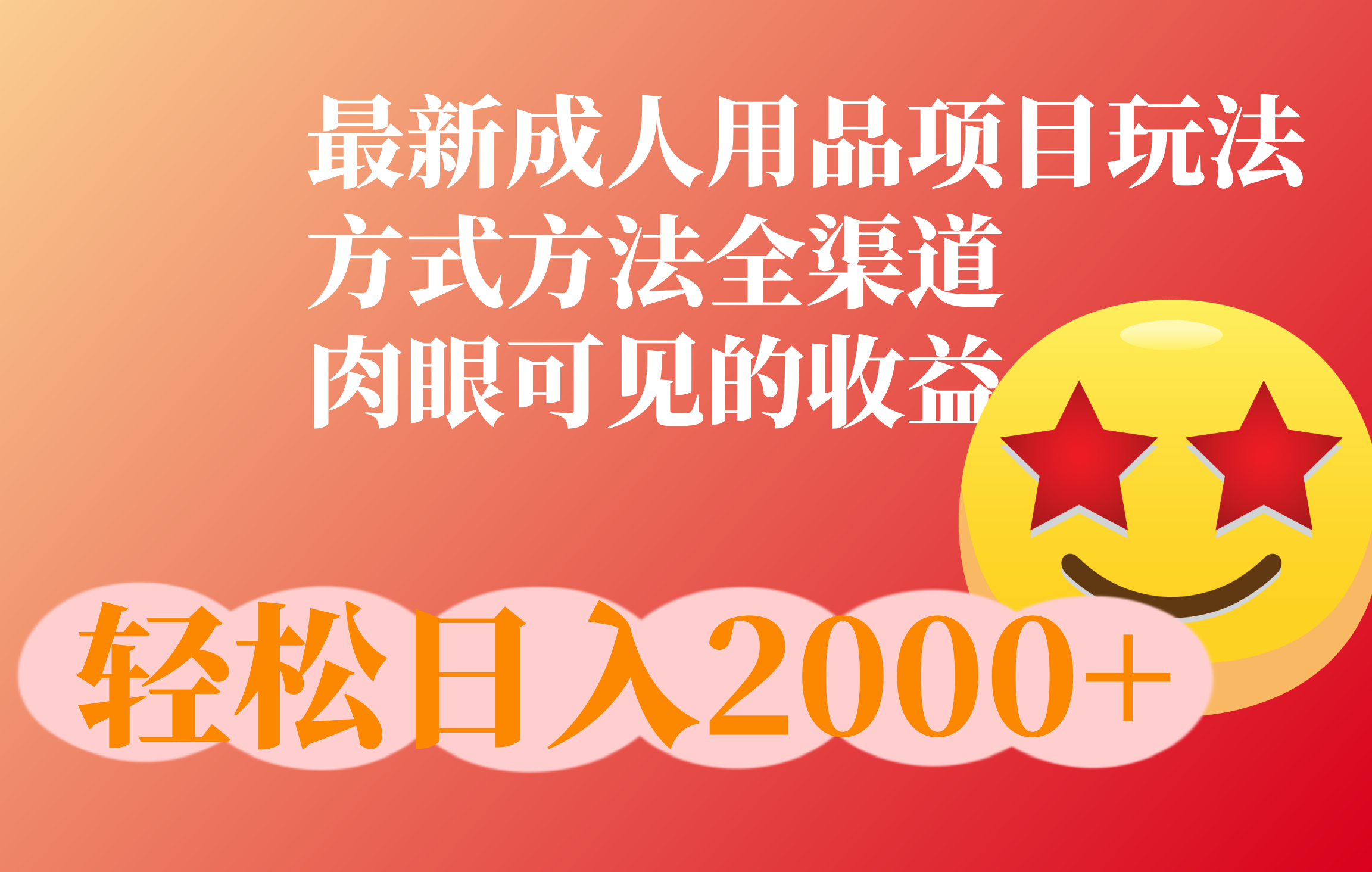 成人用品项目最新玩法，方式方法全渠道-青简副业网