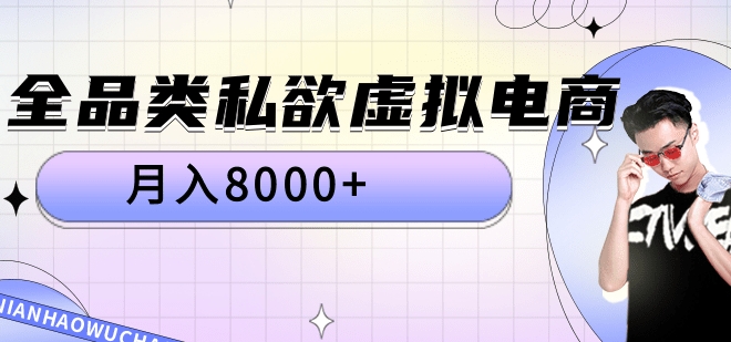 全品类私域虚拟电商，月入8000+-青简副业网