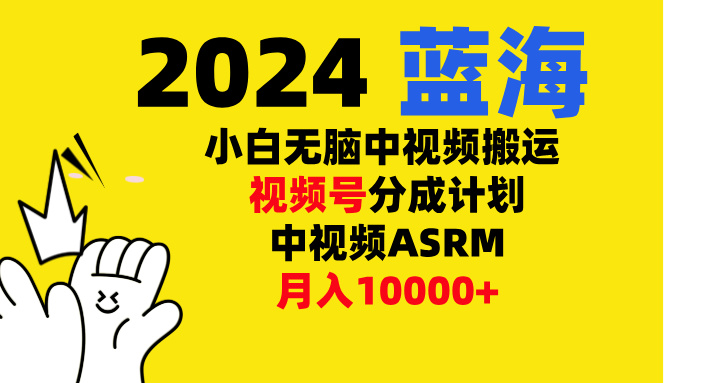 小白无脑复制-中视频视频号-分成计中视频ASRM-青简副业网