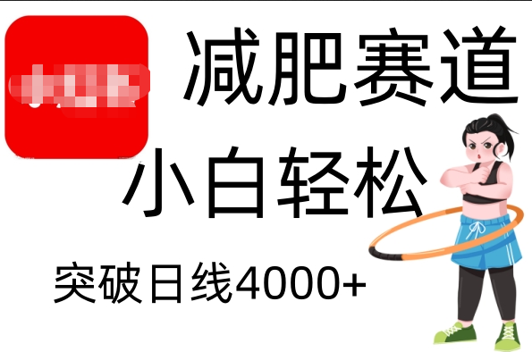 小红书减肥赛道，小白轻松日利润4000+-青简副业网