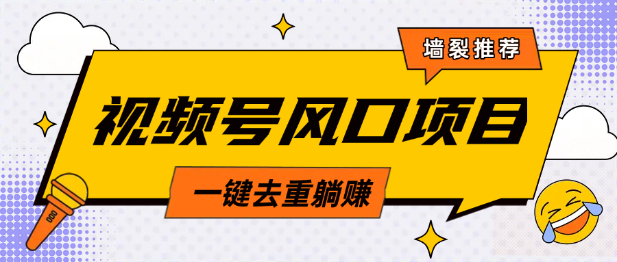 视频号风口蓝海项目，中老年人的流量密码，简单无脑，一键去重，轻松月入过万-青简副业网