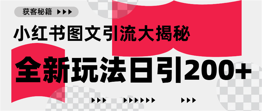 小红书图文引流，只需一张图片即可撬动百万流量，日引200+创业粉-青简副业网