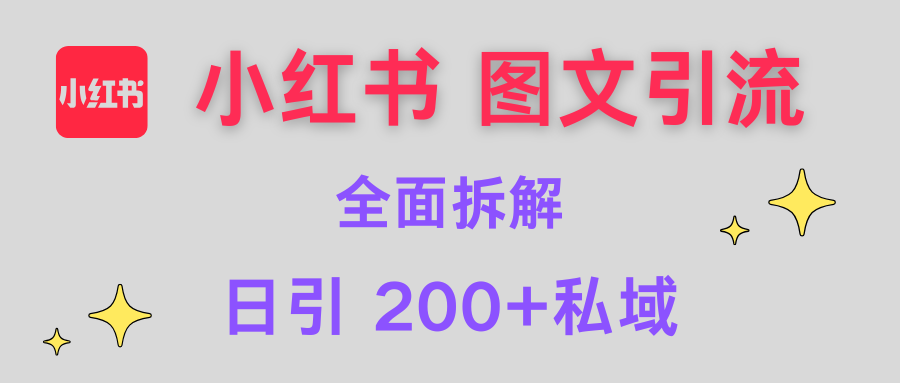 【小红书图文引流】全面解析，日引200+私域-青简副业网