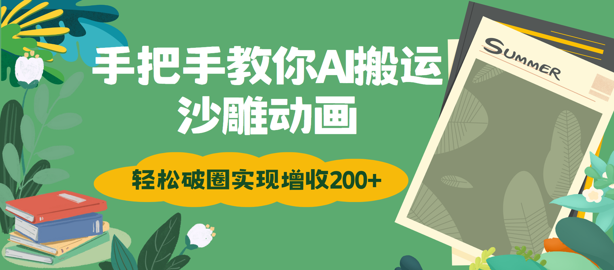 手把手教你用AI搬运沙雕动画轻松破圈实现增收200+-青简副业网