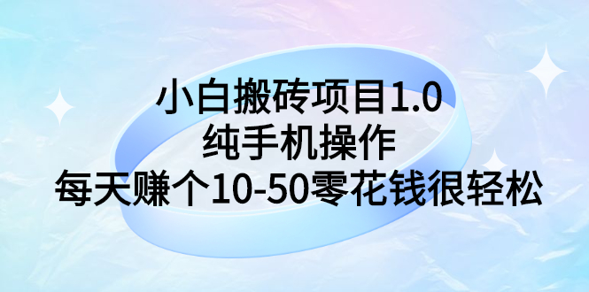 【副业项目3301期】小白搬砖项目1.0，纯手机操作，每天赚个10-50零花钱很轻松-青简副业网