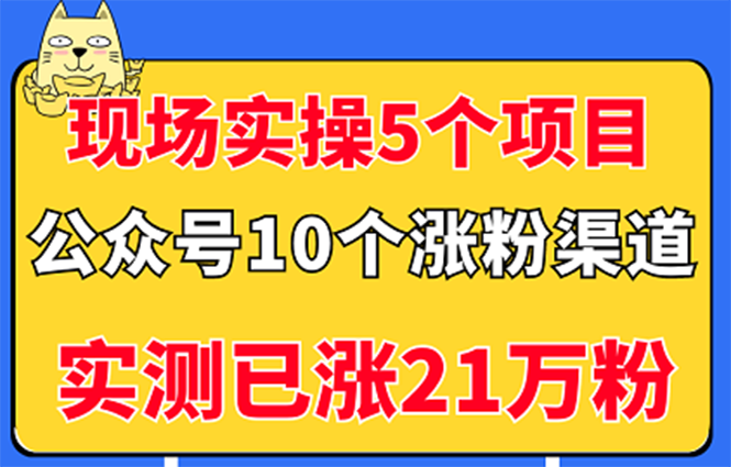 【副业项目3490期】公众号的10种矩阵引流的方法，实测已涨21万粉-青简副业网