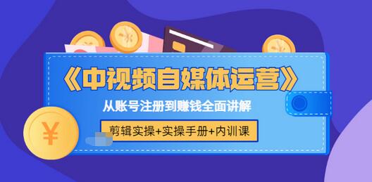 【副业项目3715期】中视频自媒体运营实操+实操手册+内训课，从账号注册到赚钱全面讲解-青简副业网