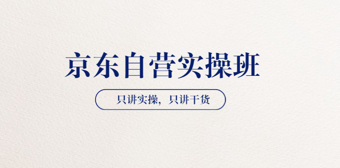 【副业项目3903期】京东自营实操班，只讲实操，只讲干货（28小时课程-共2期）-青简副业网