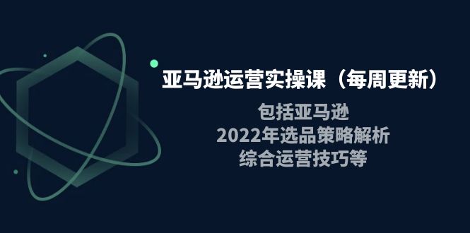 【副业项目4284期】亚马逊运营实操课：包括亚马逊2022选品策略解析，综合运营技巧等-青简副业网