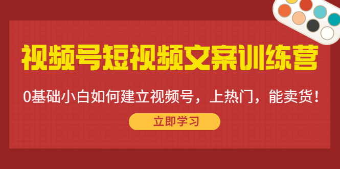 【副业项目4549期】视频号短视频文案训练营：0基础小白如何建立视频号，上热门，能卖货-青简副业网