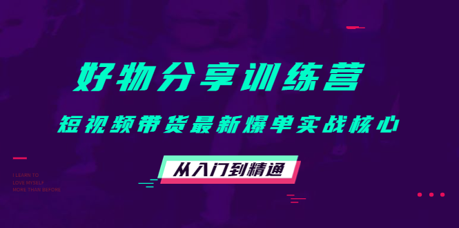 【副业项目4585期】好物分享训练营：短视频带货最新爆单实战核心，从入门到精通-青简副业网