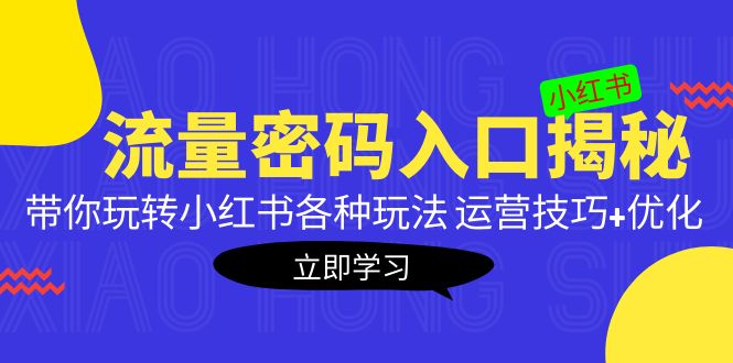 【副业项目5322期】小红书流量密码入口揭秘：带你玩转小红书各种玩法 运营技巧+优化-青简副业网