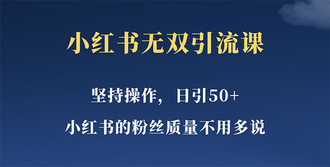 【副业项目5739期】小红书无双课一天引50+女粉，不用做视频发视频，小白也很容易上手拿到结果-青简副业网