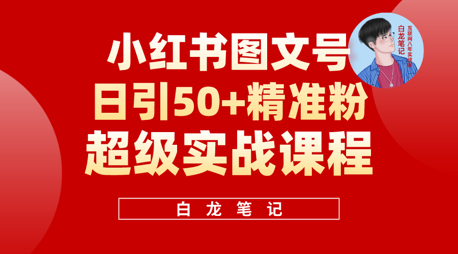 【副业项目5769期】小红书图文号日引50+精准流量，超级实战的小红书引流课，非常适合新手-青简副业网