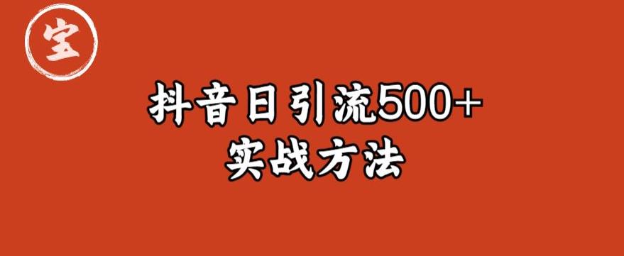 【副业项目6224期】宝哥抖音直播引流私域的6个方法，日引流500+-青简副业网