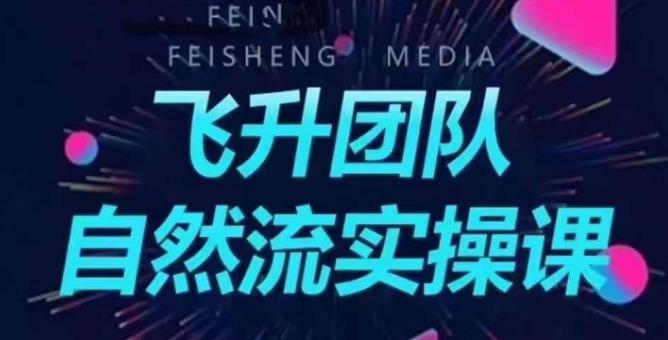 【副业项目6267期】飞升团队课程自然流实操课，抖音半无人起号主播间搭建教学-青简副业网