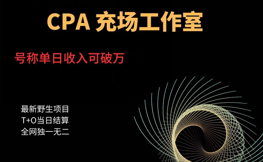 【副业项目6075期】cpa充场工作室，号称单日收入10000+（揭秘）-青简副业网