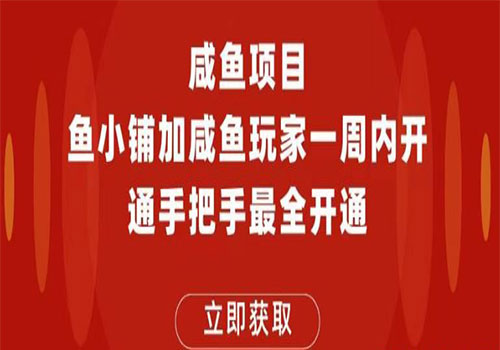 【副业项目6067期】2023闲鱼项目鱼小铺加闲鱼玩家认证一周内开通，手把手最全开通-青简副业网