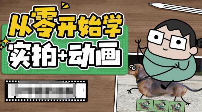 【副业项目6738期】从零开始学实拍加动画，实拍加动画创意教程（49节视频课）-青简副业网