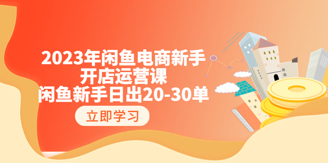 【副业项目6587期】2023年闲鱼电商新手开店运营课：闲鱼新手日出20-30单（18节-实战干货）-青简副业网
