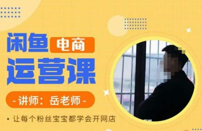 【副业项目6829期】岳老师·闲鱼电商运营课，让每个粉丝宝宝都学会开网店-青简副业网