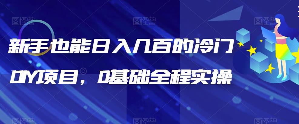 【副业项目6865期】新手也能日入几百的冷门DIY项目，0基础全程实操【揭秘】-青简副业网