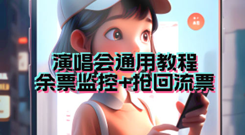 【副业项目7161期】演唱会通用_余票监控+抢回流票（教程+软件）-青简副业网