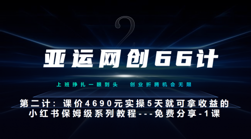 【副业项目7189期】小红书实战系列，只需5天即可完全上手-系列10节课 第一课-基础概念、流程 全貌解析-青简副业网