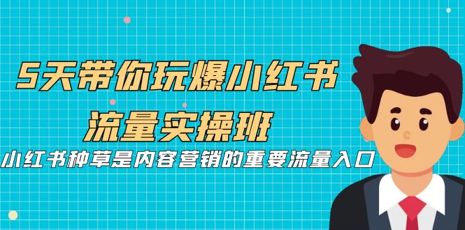 【副业项目7197期】5天带你玩爆小红书流量实操班，小红书种草实战-青简副业网