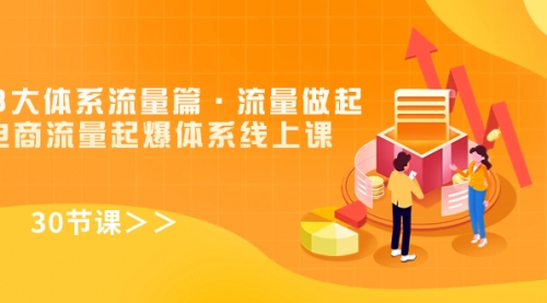 【副业项目7860期】8大体系流量篇·流量做起，电商流量起爆体系线上课（30节课）-青简副业网