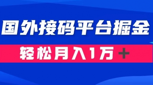 【副业项目8281期】通过国外接码平台掘金卖账号： 单号成本1.3，利润10＋，轻松月入1万＋-青简副业网