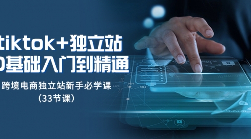 【副业项目8304期】tk+独立站从0基础入门到精通，跨境电商独立站新手必学课-青简副业网