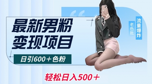 【副业8930期】最新男粉变现项目，日引600＋粉，全平台通用-青简副业网