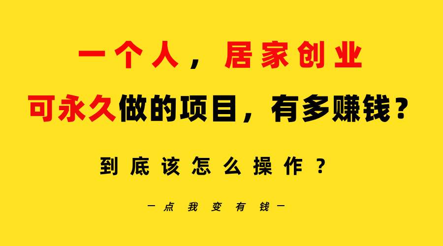 一个人，居家创业：B站每天10分钟，单账号日引创业粉100+，月稳定变现5W…-青简副业网