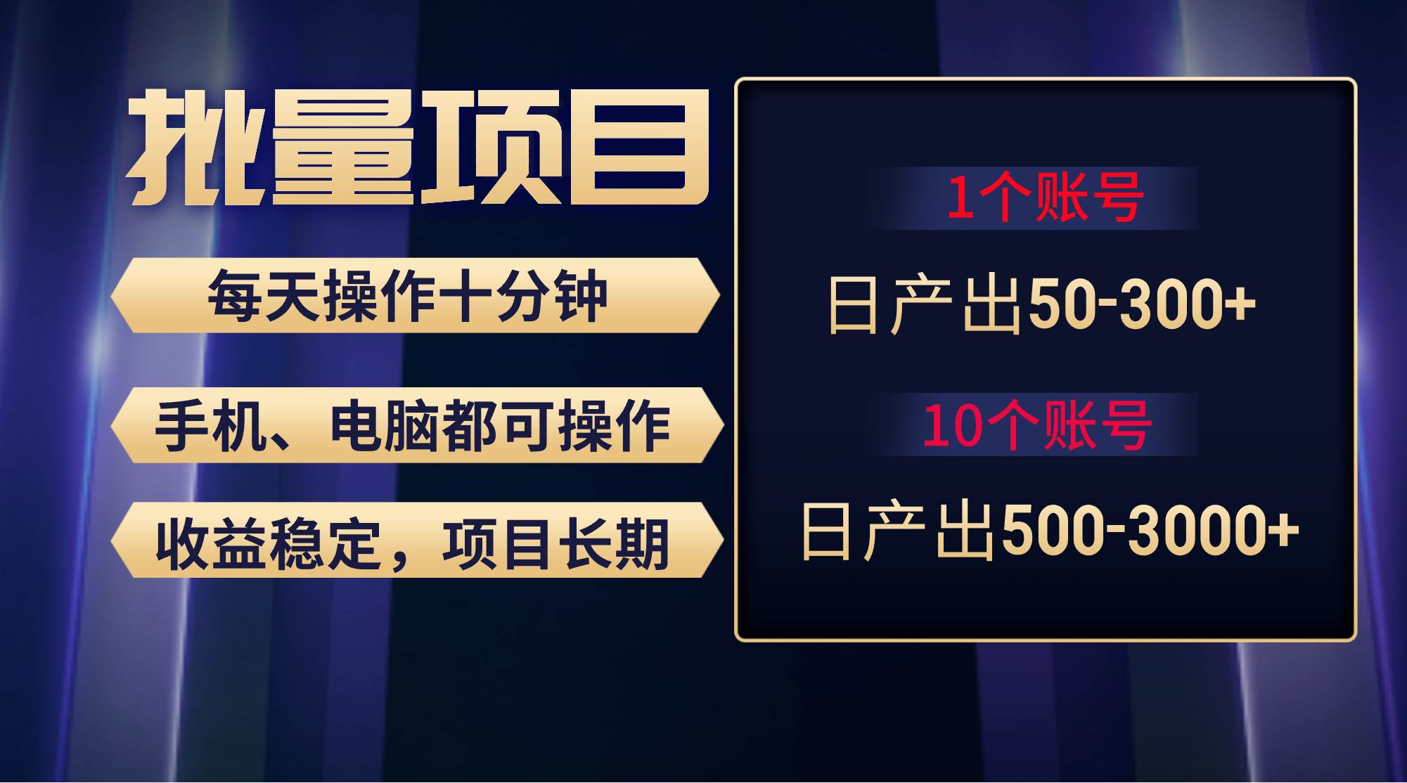 红利项目稳定月入过万，无脑操作好上手，轻松日入300+-青简副业网