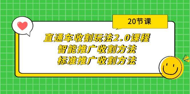直通车收割玩法2.0课程：智能推广收割方法+标准推广收割方法（20节课）-青简副业网