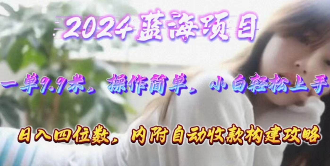 年轻群体的蓝海市场，1单9.9元，操作简单，小白轻松上手，日入四位数-青简副业网