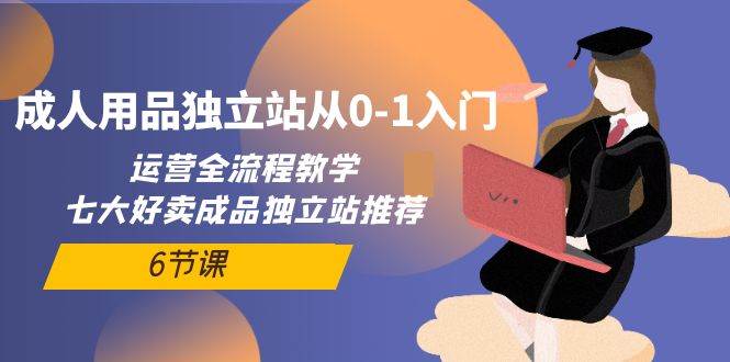 成人用品独立站从0-1入门，运营全流程教学，七大好卖成品独立站推荐-6节课-青简副业网