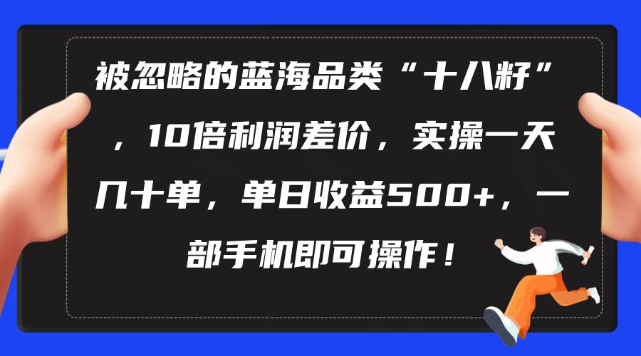 被忽略的蓝海品类“十八籽”，10倍利润差价，实操一天几十单 单日收益500+-青简副业网