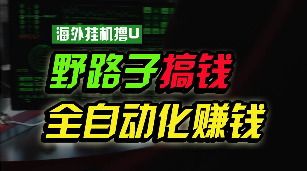 海外挂机撸U新平台，日赚8-15美元，全程无人值守，可批量放大，工作室内…-青简副业网
