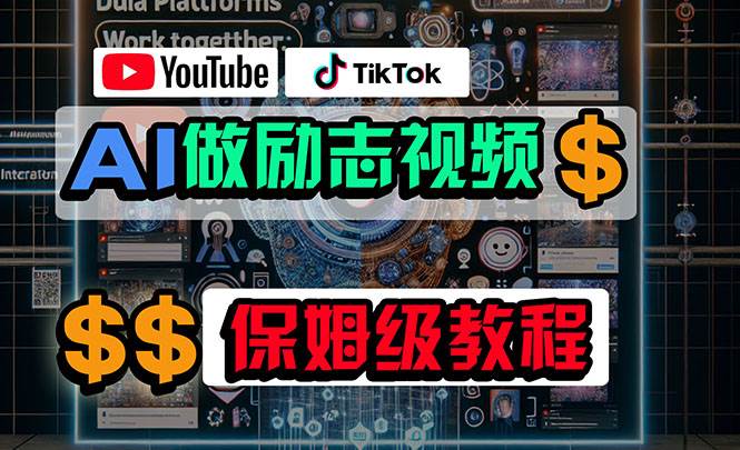 利用AI制作励志视频，在YouTube和TikTok赚钱，小白可做（附工具）-青简副业网