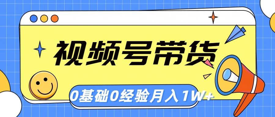 视频号轻创业带货，零基础，零经验，月入1w+-青简副业网