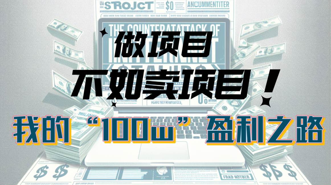 为什么做项目不如卖项目？我的100W+盈利之路-青简副业网
