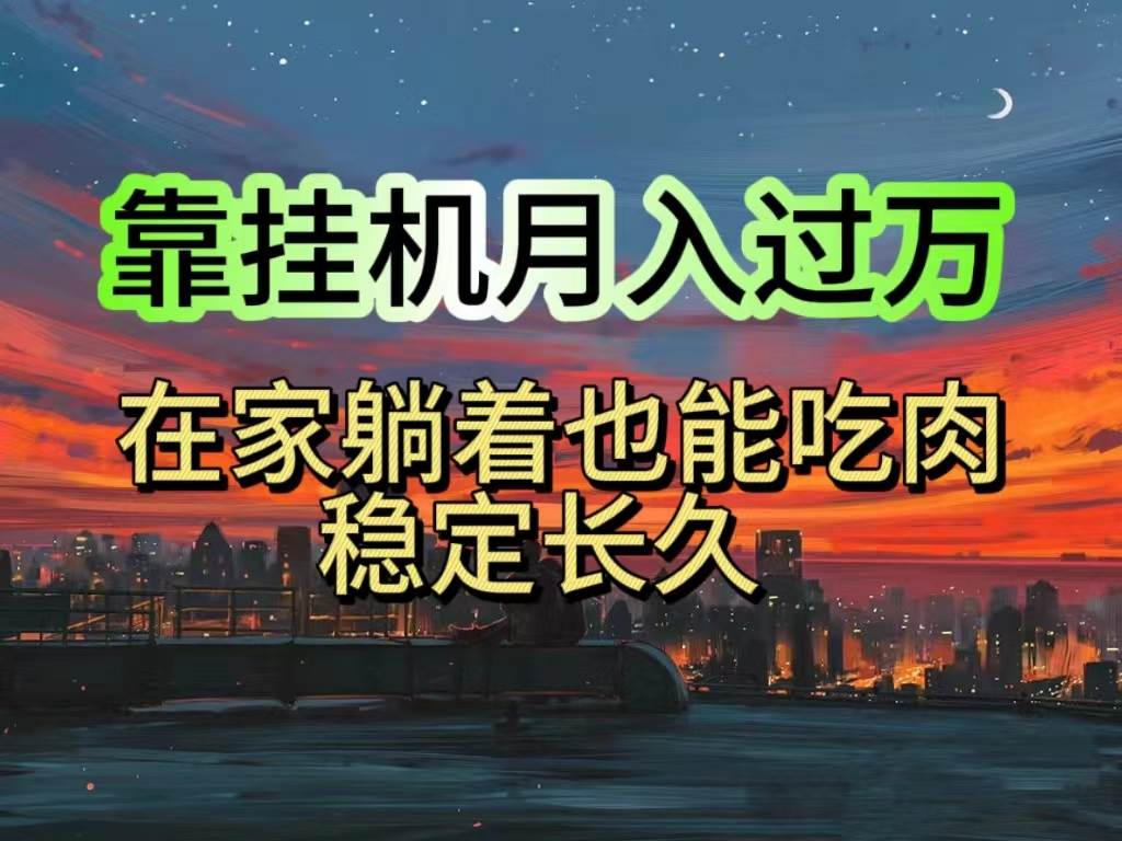 挂机项目日入1000+，躺着也能吃肉，适合宝爸宝妈学生党工作室，电脑手…-青简副业网