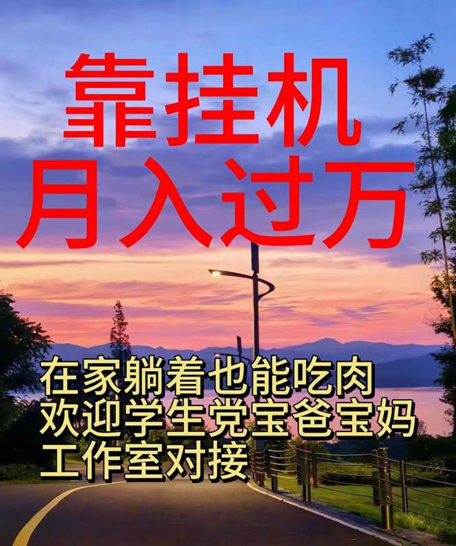 靠挂机，日入1000+，躺着也能吃肉，电脑手机都可挂-青简副业网