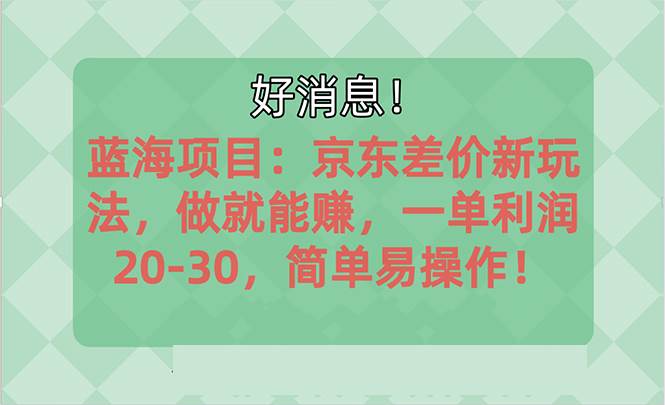 越早知道越能赚到钱的蓝海项目：京东大平台操作，一单利润20-30，简单…-青简副业网