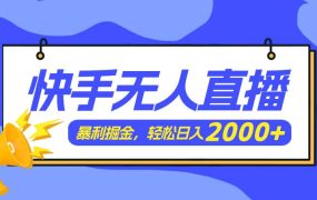 快手美女跳舞3.0,简单无脑,轻轻松松日入2000+-青简副业网