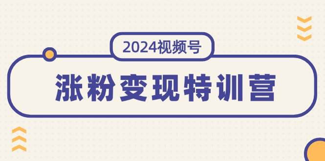 2024视频号-涨粉变现特训营：一站式打造稳定视频号涨粉变现模式（10节）-青简副业网
