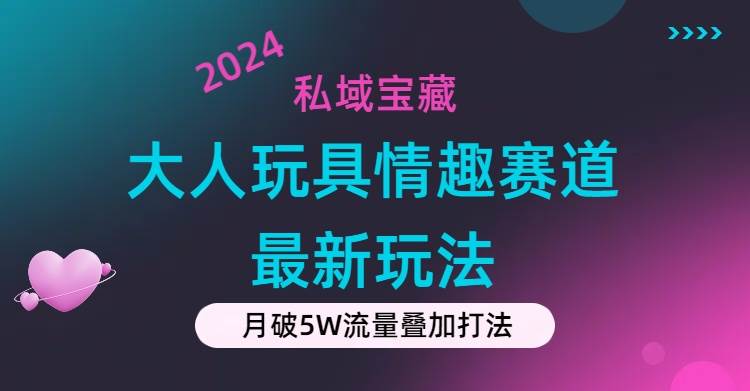 私域宝藏：大人玩具情趣赛道合规新玩法，零投入，私域超高流量成单率高-青简副业网