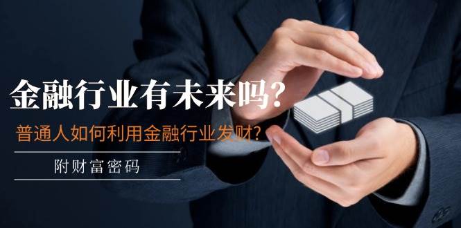 某付费文章：金融行业有未来吗？普通人如何利用金融行业发财?(附财富密码)-青简副业网
